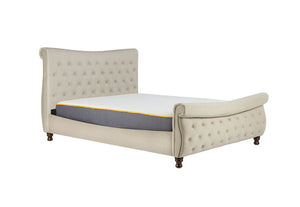 Birlea Copenhagen Warm Stone Upholstered Fabric Bed 5FT King and 6FT Super King (5597375103142)