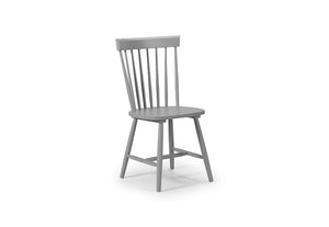 Julian Bowen Torino White, Black and Grey Lacquer Dining Chair (5634021130406)