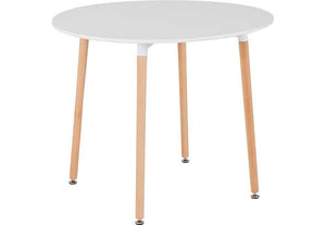 Seconique Lindon White/Natural Oak Dining Table (5718957162662)