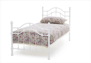 Serene Paris White Gloss Black Metal Bed Single Small Double 4FT6 King 6FT (7016863727790)