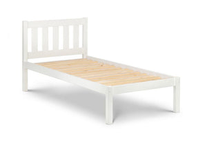 Julian Bowen Luna Surf White and Dove Grey Solid Pine Wooden Bed 3FT Single (5641714040998)