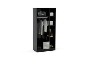 Birlea Lynx High Gloss 3 Door 2 Drawer with Mirror (5600565919910)