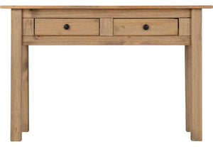 Seconique Panama Natural Wax 2 Drawer Console Table (5759182930086)