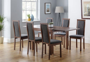 Julian Bowen Melrose Walnut Extending Dining Table (6570278224046)