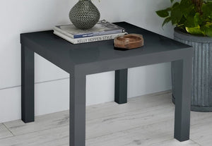 LPD Monroe Puro High Gloss White Charcoal Cream Stone Small Dining Table (6167981621422)