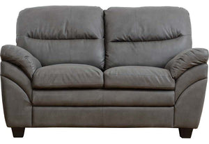 Seconique Capri Black, Charcoal and Grey Faux Leather 3 Seater & 2 Seater (5741454688422)
