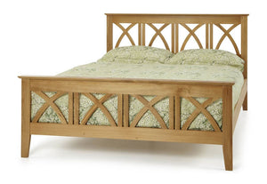 Serene Maiden Oak Wooden Bed 3FT Small Double 4FT6 5FT King 6FT (6678455713966)