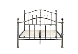 Birlea Victoria Black Nickel Steel Metal Bed Frame 4FT6 Double and 5FT King Size (5597591863462)