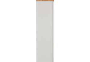 Seconique Ludlow Grey and White with Oak Lacquer 2 Door Wardrobe (5762500788390)