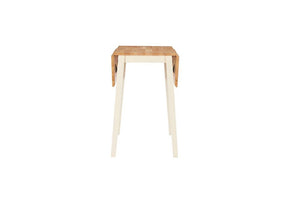 Birlea Lille Drop Leaf Cream & Oak Dining Set -Drop Leaf Table & 2 Dining Chairs (5596108947622)