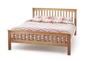 Serene Windsor Oak Wooden Bed 3FT Small Double 4FT6 5FT King 6FT (6678480289966)