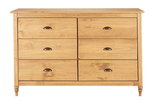 Birlea Pembroke Solid Pine 3 Over 2 Drawer Chest, 4 Dawer Chest & 6 Drawer Chest (5600474300582)