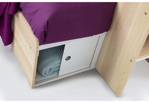 Julian Bowen Eclipse Oak and White Bunk Bed (5638984859814)