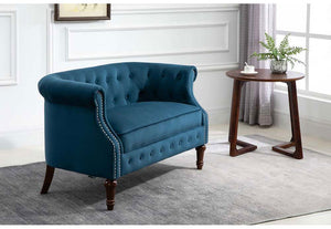 Birlea Freya Blue,Grey,Green Upholstered Fabric Sofa 1 Seater,2 Seater,3 Seater (5786133659814)