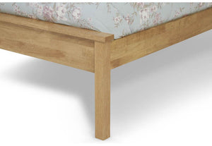 Serene Heather Honey Oak Opal White Hevea Wooden Bed 3FT 4FT Double 5FT 6FT (6677561901230)