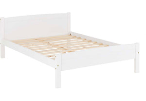 Seconique Amber Antique Pine White Solid Pine Wooden Bed 3FT Single 4FT6 Double (5669203017894)