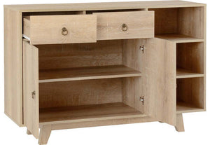 Seconique Finley Medium Oak Effect Veneer Sideboard (5747104153766)