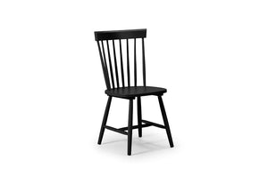 Julian Bowen Torino White, Black and Grey Lacquer Dining Chair (5634021130406)