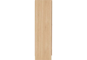 Seconique Nevada Grey, Oyster, Sonoma Oak & White 2 Door 1 Drw Mirrored Wardrobe (6541907427502)