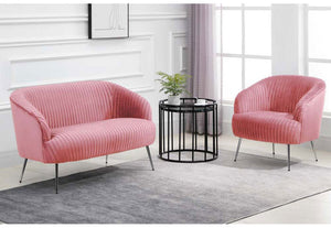 Birlea Layla Green, Grey and Pink Upholstered Fabric Sofa 1 Seater and 2 Seater (5698753888422)