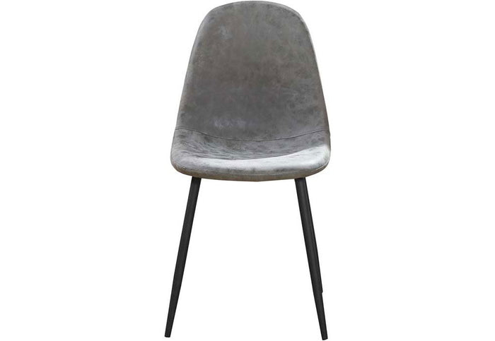 OSD Athens Grey Faux Leather Dining Chair (Set of 2)