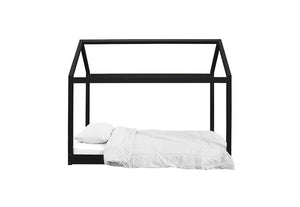 LPD Furniture Hickory Black & White Wooden House Bed 3FT Single - 90cm (6164077248686)
