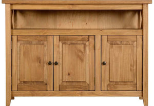 Seconique Salvador Distressed Waxed Pine Tile Top 3 Door Sideboard (5759370330278)