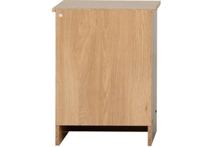 Seconique Bellingham Oak Veneer 1 Drw Bedside Table/Nightstand/Bedside Cabinet (5733979160742)