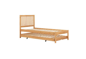 Birlea Buxton Pine & White Wooden Guest Bed w/ Comfort Care Mattress Single (5698005401766)