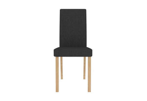 LPD Atlanta Oak Dining Table with 4 Anna Beige, Grey, Teal Chairs Dining Set (6113144438958)