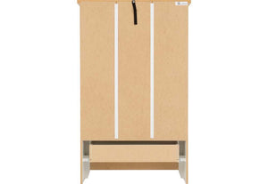 Seconique Ludlow White with Oak Lacquer Bookcase (5747483607206)