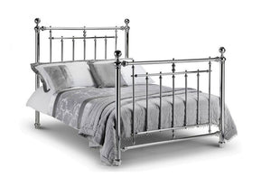 Julian Bowen Empress Chrome Plated Metal Bed 4FT6 Double 5FT King Size (5641591390374)