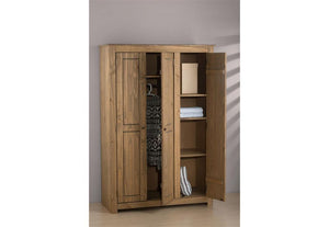 Birlea Santiago Solid Pine 2 Door Wardrobe and 3 Door Wardrobe (5600579977382)