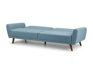 Julian Bowen Monza Mid-Grey Compact Retro Sofa bed (5801699213478)