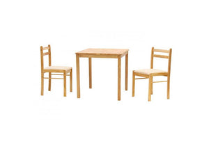 OSD Madrid Solid Rubberwood Natural & White Dining Chair (7622090817710)