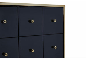 Birlea Fenwick Black Mirror Glass 4 Drawer,6 Drawer and Merchant Chest of Drawer (5600445005990)