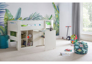 Julian Bowen Pluto Stone White & Dove Grey Mid Sleeper (6660592009390)