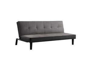 Birlea Aurora Grey Velvet Upholstered Fabric Sofa Bed (5596037316774)