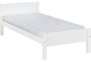 Seconique Amber Antique Pine White Solid Pine Wooden Bed 3FT Single 4FT6 Double (5669203017894)