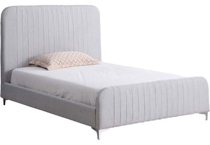 Seconique Hampton Grey Teal Upholstered Fabric Bed 4FT6 Double 5FT King Size (5674808705190)