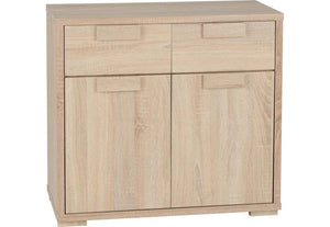 Seconique Cambourne Light Sonoma Oak 2 Door 2 Drawer Sideboard (5738049077414)
