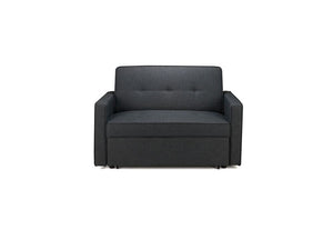 Birlea Otto Grey Upholstered Fabric Pull Out and Fold Down Sofa Bed (5596117827750)