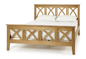 Serene Maiden Oak Wooden Bed 3FT Small Double 4FT6 5FT King 6FT (6678455713966)