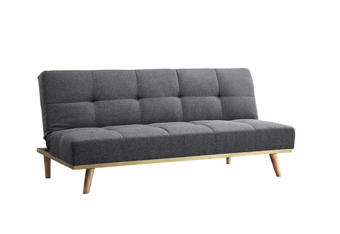 Birlea Snug Grey Polyester 3 Seater Upholstered Fabric Sofa Bed
