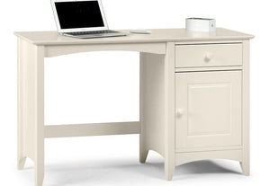 Julian Bowen Cameo Stone White Soild Pine 1 Cupboard 1 Drw Desk (5801739485350)