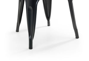 Julian Bowen Grafton Mocha Elm Metal Dining Chair (7582843076782)