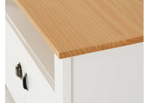 Seconique Ludlow White with Oak Lacquer TV Unit (5747770982566)