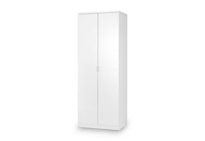 Julian Bowen Manhattan White High Gloss 2 Door and 3 Door Wardrobe (6570247028910)