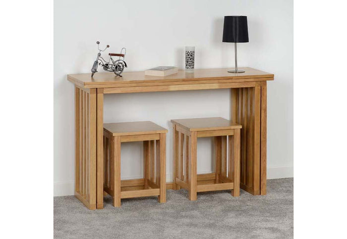 Seconique Richmond Oak Varnish Dining Stool Sold in Pair