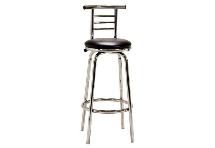 OSD Prague Chrome Swivel Narrow Back Bar Stool BM-015P